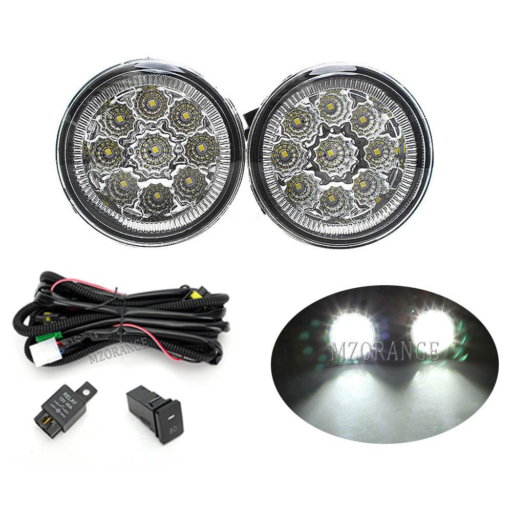 2 шт. противотуманных фар в сборе для Nissan X-Trail T31 Tiida Saloon Hatchback Cube Juke Rogue 2004-2015 Галогенные светодиодные лампы головного света