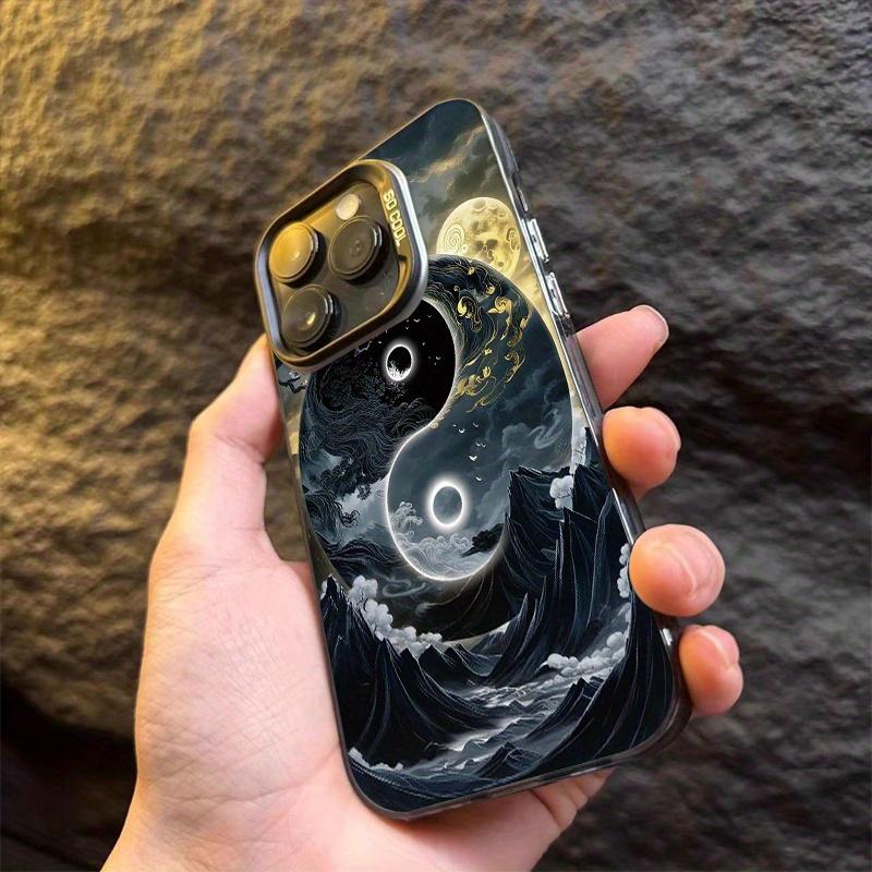 Чехол для телефона с картиной в стиле Инь-Ян Тайцзи, подходит для iPhone 16 15 14 13 12 11 Pro/ Max/Plus, противоударная задняя крышка