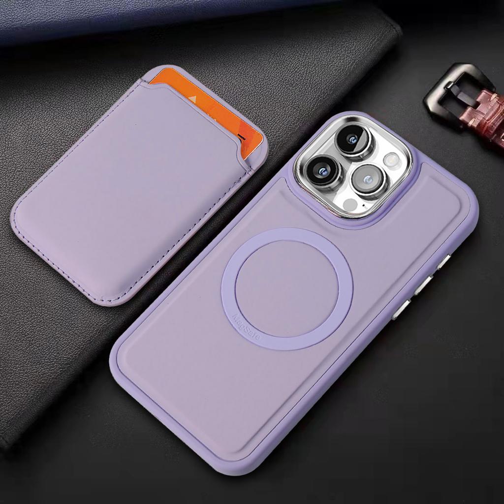 2 In 1 Detachable Cards Solt Walet Leather Case For iPhone 16 15 Plus14 13 12 11 Pro Max For Magsafe Wireless Charging Skin Cover