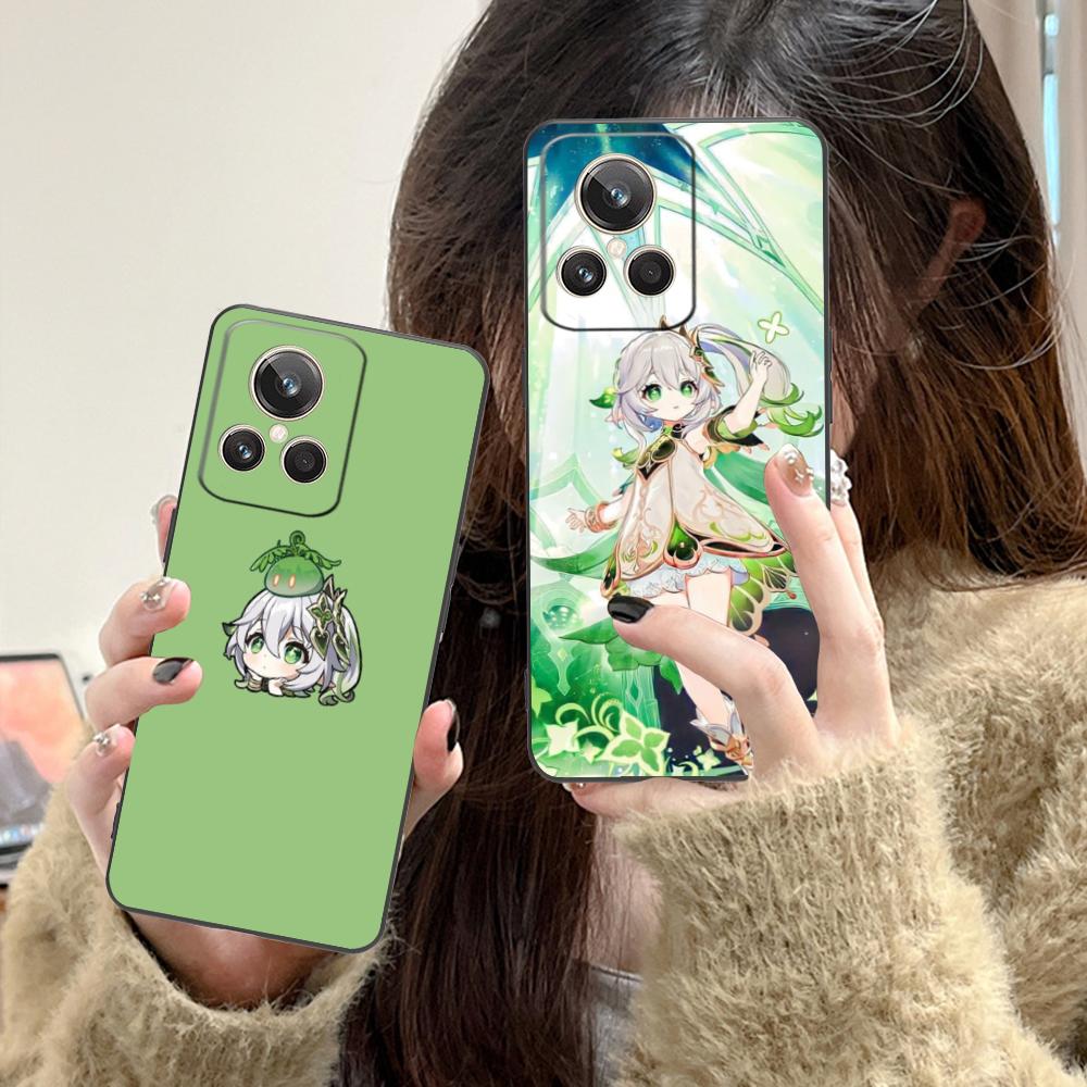 Игровой чехол GI Nahida Матовый ТПУ для мобильного телефона Realme GT 8 Neo Pro C75 73 71 C67 65 C55 53 C35 31 C20 15 Цветная обложка