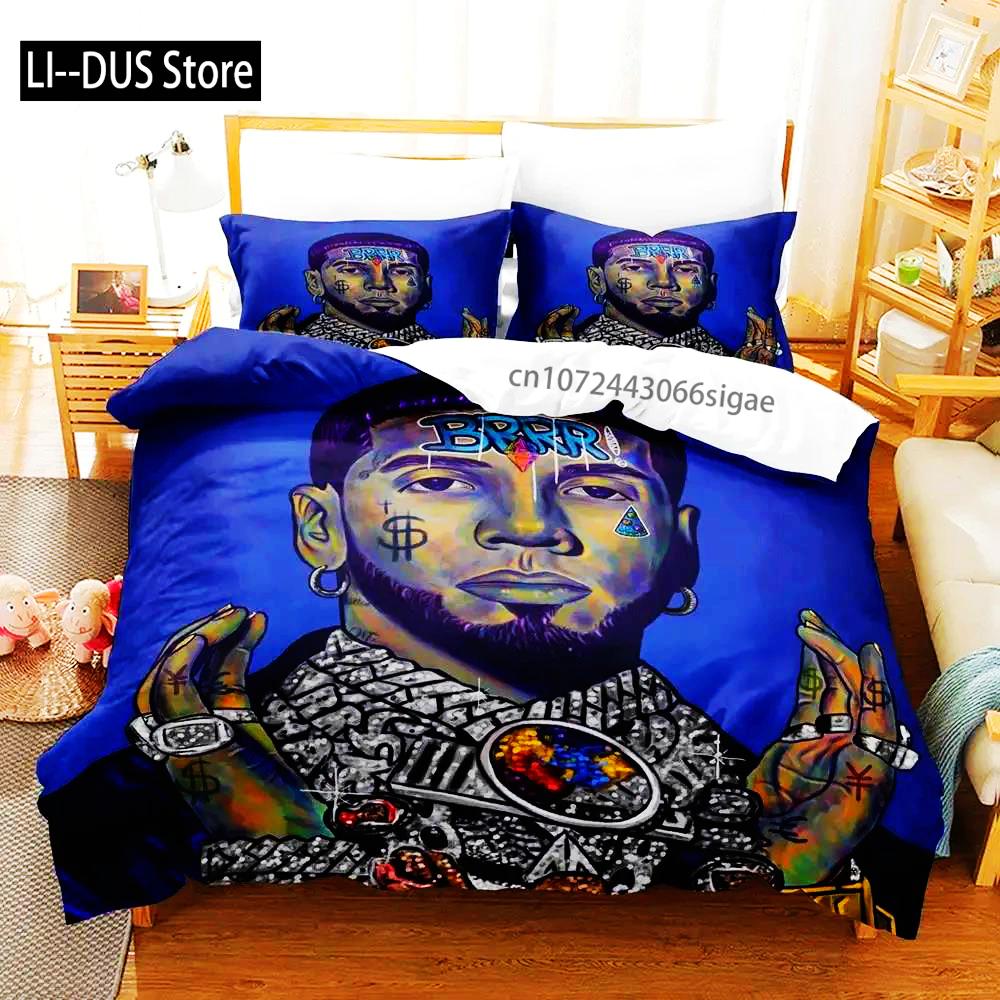 Anuel Aa Real Hasta La Boys Bedroom Duvet Cover Set Single Double Full Queen King Size 2024 Duvet Cover Bed Set