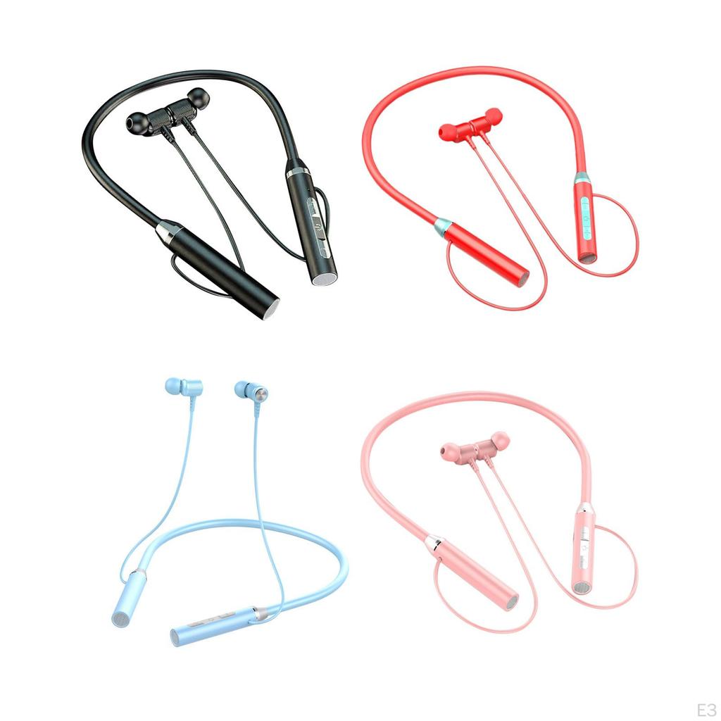 Wireless Neckband Headphones Earbuds Handsfree Neck Headset Running
