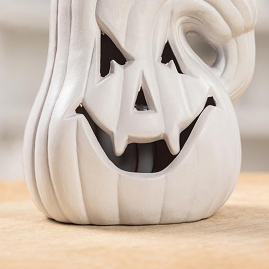 Большая светодиодная статуя тыквы, Хэллоуин, изогнутая тыква, осень