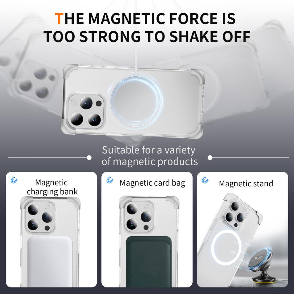 Mobile Phone Case for Apple 13/14/15/Mobile Phone Case Niche High-end Transparent Magnetic Ultra-thin for Apple 16 Mobile Phone Case