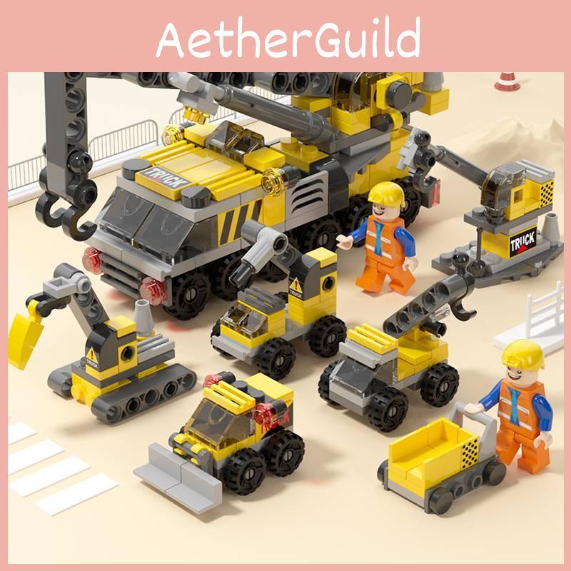 Engineering Urban Vehicle Building Block Puzzle Toy For Childrens Birthday Gifts