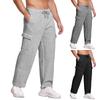 Men's Sports Pocket Work Clothes Casual Loose Casual Jogging Drawstring Pants