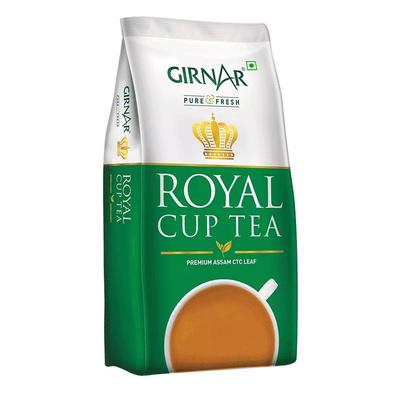 Чай гранулированный Girnar Royal Cup Assam CTC 500 г Премиальный Крепкий Индийский Кадак Чай Рассыпной Черный Чай Для Насыщенного Утреннего Напитка