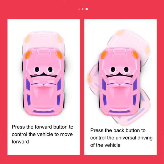 1 Set Mini Car Toy with Protective Cover Cartoon Shape Creative Miniature Anti-interference Drift Toy Rechargeable Watch Remote Control Racing Car Toy