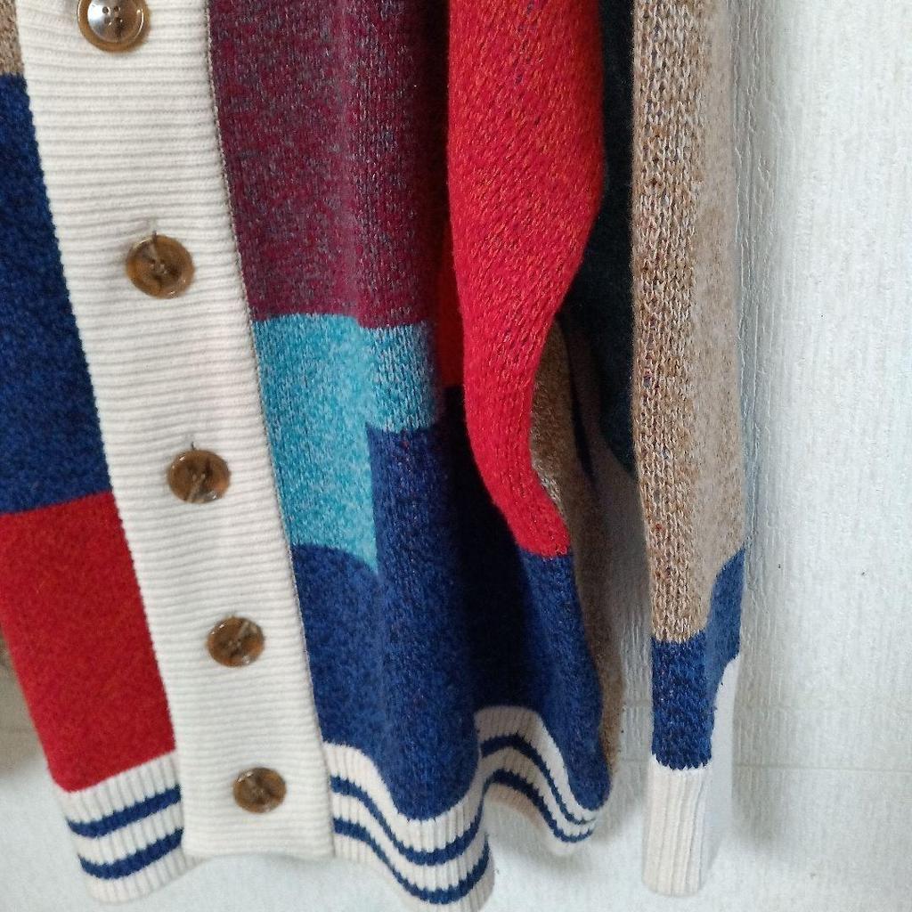 [USED] TRUNKPROJECT Multicolor Cardigan, Size L, Worn by BTS V