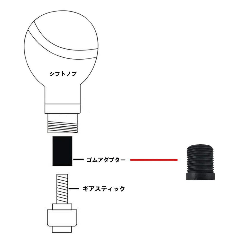 Lunsom 180mm Aluminum Shift Knob Car Shift Lever Knob Extension for Auto and Manual Car (Blue)