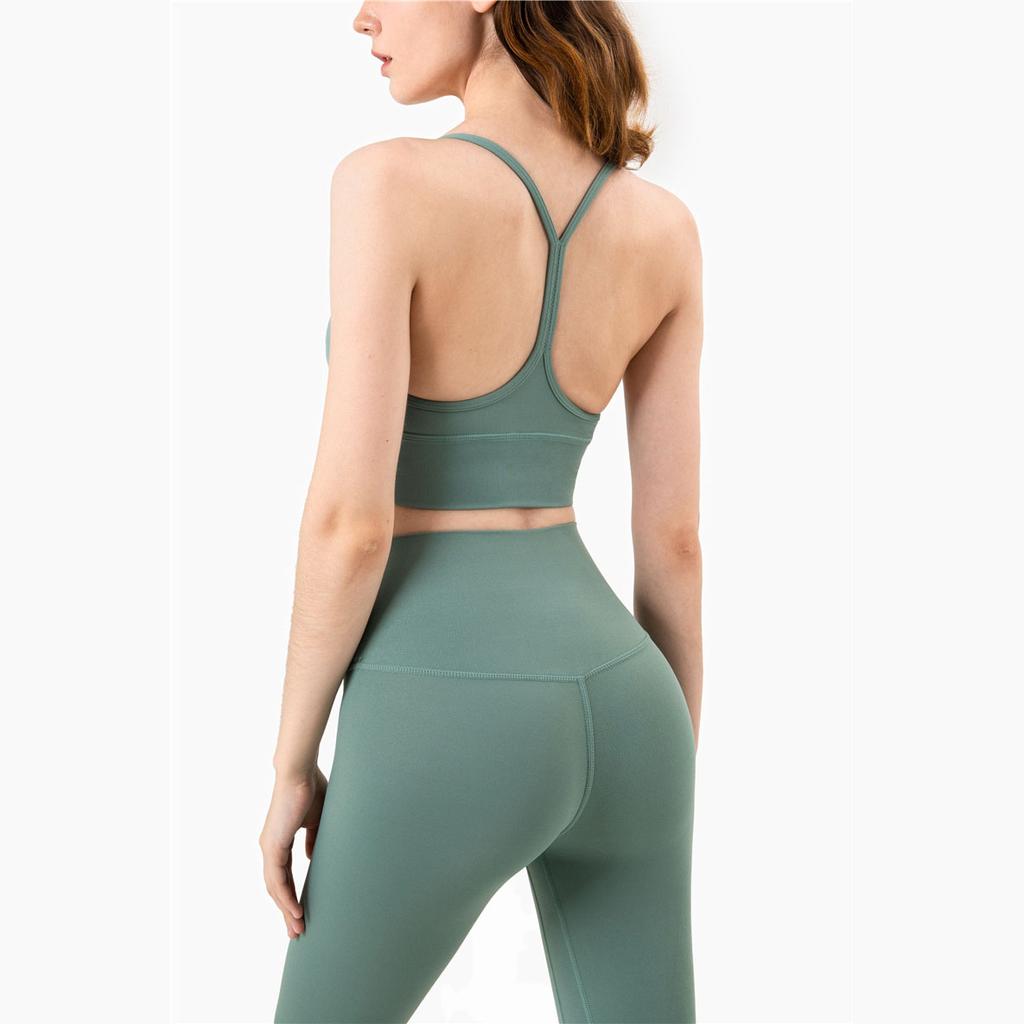 Женский беспроводной удлиненный бюстгальтер для бега в сборе, нижнее белье, удобный бюстгальтер для пилатеса, летний сексуальный красивый спортивный жилет для йоги