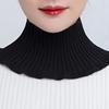 Шарф женский пуловер, теплый и защитный шейный платок, универсальный декоративный накладной воротник, вязаный средний воротник из шерсти