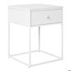 Vita table d'angle 1 tiroir blanche.