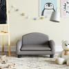 Children's Sofa Grey 50x40x30 Cm Faux Leather