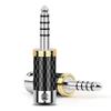 Earphone Plug Balanced Adapter 4.4mm 5 Pole Male 5 Poles Stereo Jack Carbon Fiber Audio Jack
