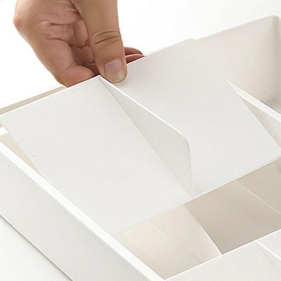 Расширяемый органайзер для ящика, регулируемый лоток для кухонной утвари и столовых приборов со съемными разделителями, многоцелевой ящик для хранения для дома, ванной комнаты