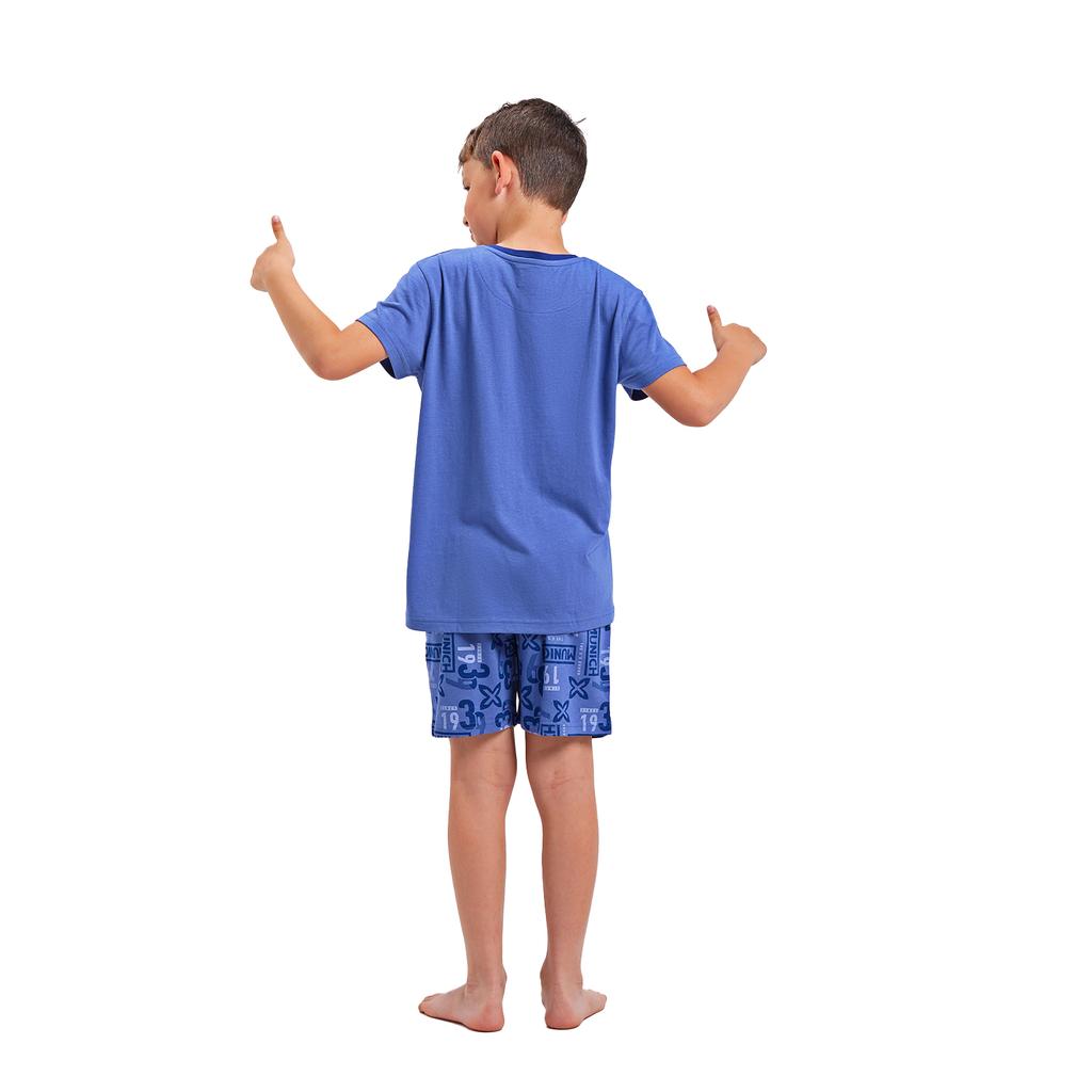 Pijama de manga corta y cuello redondo DH1351 para Niño