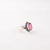 Pink Rubellite Gemstone 925 Stamped Silver Jewelry Handcrafted Ring Gift For Her RR-9-11