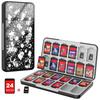 ATiC Switch Model Soft Card Storage Holds 24 Soft Micro SD Cards Easy To Splatoon 3 Black White 2/1/Lite/OLED Case, Case, Cards/24 Simultaneously,