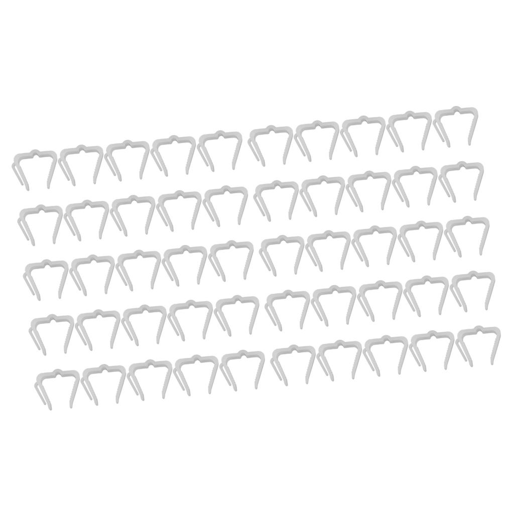 50 шт. крючков для рождественских гирлянд, прочные пластиковые водонепроницаемые, устойчивые к погодным условиям, праздничные гирлянды для