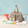 Fashionable New Arrival Three-Piece Mommy Bag  Simple Large Capacity Multifunctional, Portable, and Versatile Maternity Baby Bag