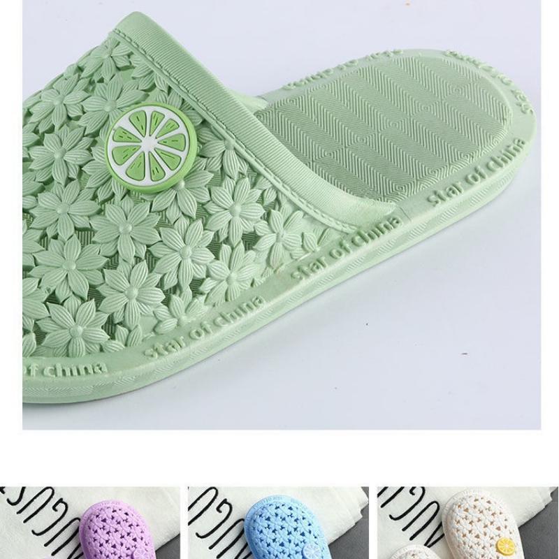 Женские нескользящие домашние тапочки, летние верхние тапочки с мягкой подошвой