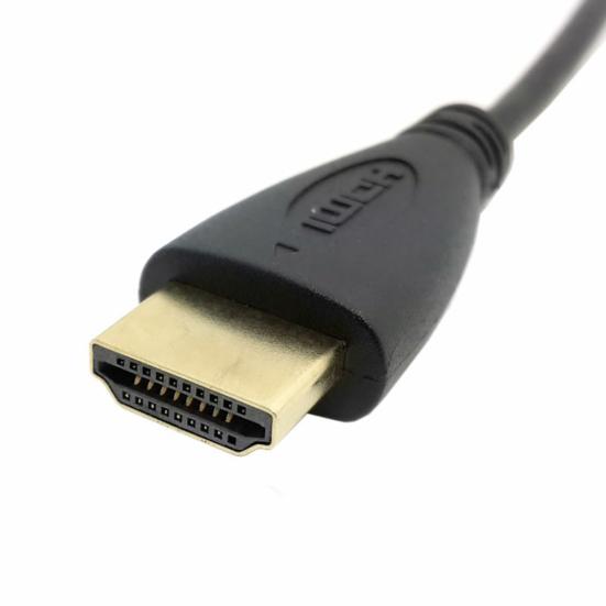 Микро HDMI-совместимый Тип 90 градусов влево D Штекер Угловой к HDMI-совместимому 1.4 Штекер