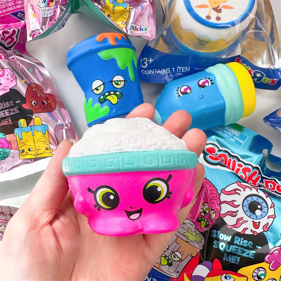Шопкинс Элф для покупок Squish-dee-lish Сюрприз-бокс Серия Еда Серия Мусор Снятие стресса Сжимаемый Телескопический Кавайный Милый Подарок для ребенка