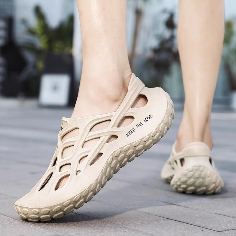 Модная мужская обувь 2025 года, новые цельнолитые шлепанцы из ЭВА с удобной мягкой подошвой для отдыха на открытом воздухе, пляжная мужская обувь