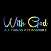 With God All Things Are Possible Car Sticker Waterproof Vinyl Decal Car Accessories Decor Pegatinas Para Coche