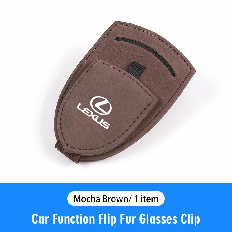 Multifunctional Pu Leather Car Sun Visor Glasses Holder Clip For Lexus F SPORT LBX NX RX 350h 450h ES UX 300e GS GX IS LS LX CT