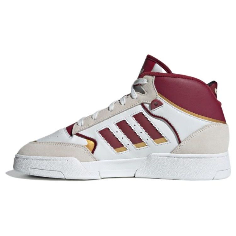 Adidas Originals Drop Step XL Comfortable Versatile Mid-Top Skate Shoes Unisex Sneakers White Red IF4322