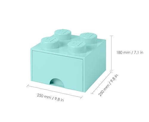 Ящик для хранения LEGO Brick 4, Аква светло-синий, 40051742