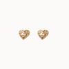 J.Lauren 11G0176 14K Gold Heart Earrings