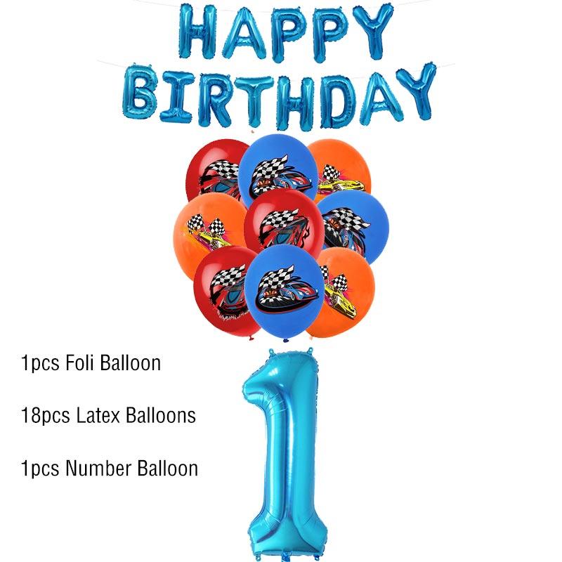 Boy Car Birthday Decoration Set Party Supplies Wheels Birthday Party Theme Cup Plate Napkin Tableware Banner Ballon Deco For Kid