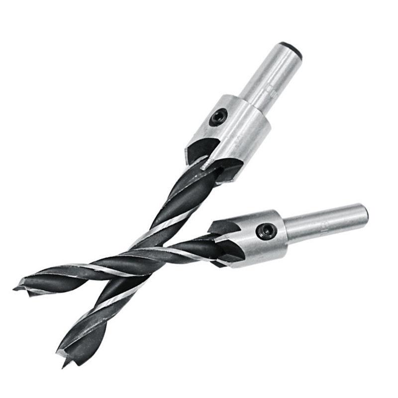 Three-Point Woodworking Chamfer Countersink Drill Bit Set (3mm-10mm) High-Speed Steel