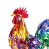 2D Плоский Цветной Петух Печать Настольный Знак Аксессуар Универсальный 6.4x7.8 дюймов