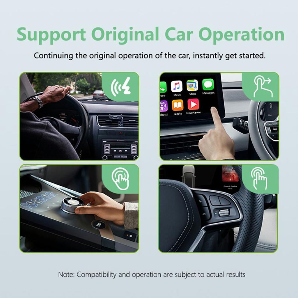 FB2 Bluetooth-compatible+WiFi Wireless CarPlay Box Automatic Connection Android Auto Adapter for Wired Car Systems