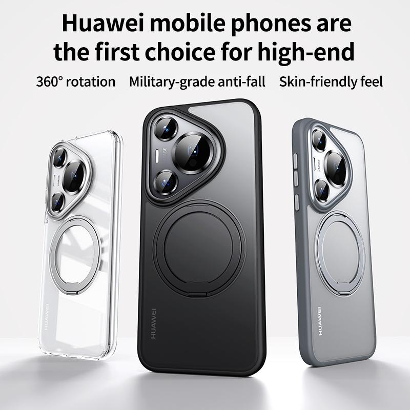 Премиальный бронированный прочный магнитный чехол для Huawei Pura 70 Pro+ P70 Ultra, скрытая подставка, матовый чехол для беспроводного зарядного устройства Magsafe