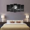 5 шт. черный, белый цвет Full Mo морской пейзаж 5 шт. фотографии холст художественный постер Декор комнаты абстрактные картины домашний декор современный