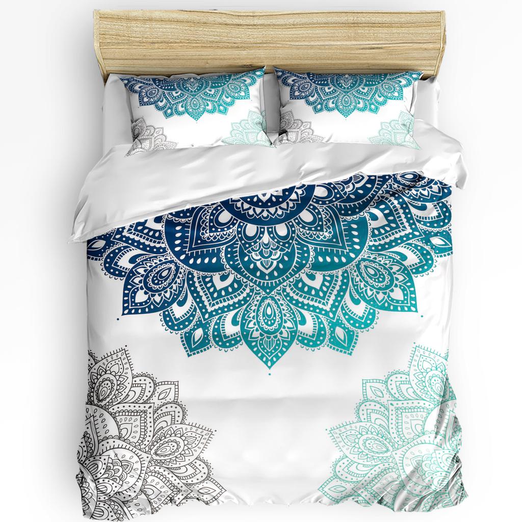 Винтажный Цветочный Индийский Бохо Пододеяльник с Наволочкой На Заказ Одеяло 3шт Постельное Белье Покрывало Двуспальная Кровать Домашний Текстиль