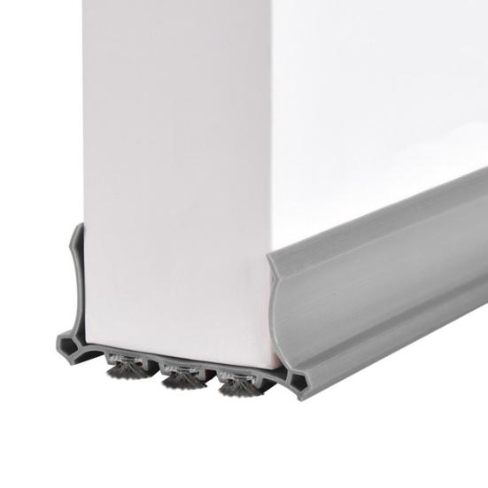 1М Уплотнительная лента для низа двери Подметание под дверью Уплотнитель от непогоды Свето-шумоизоляция Пылезащита Ветрозащита Стопор для двери Лента-заполнитель зазора под дверью