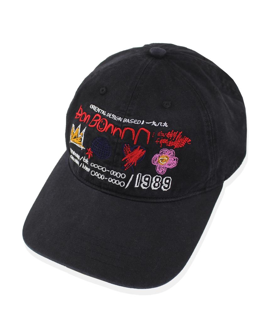 CONICHIWA BONJOUR Cb Graffiti Cap (Black)
