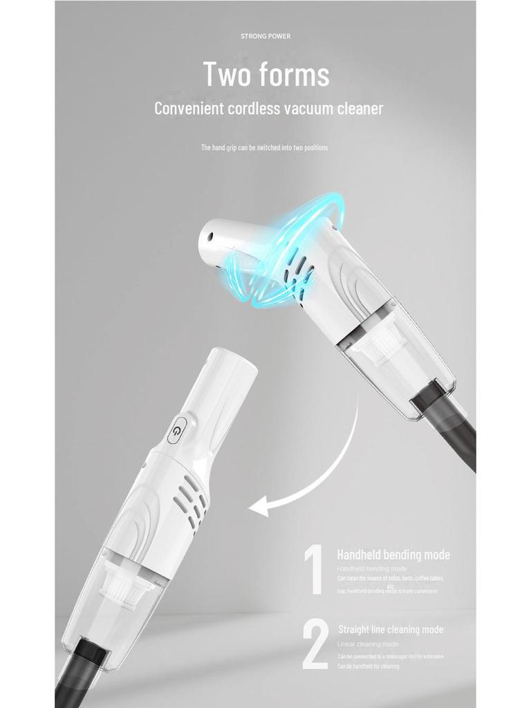 Мощный беспроводной зарядный ручной пылесос: Многофункциональный для дома и автомобиля