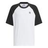 Originals Adicolor Raglan T-Shirt Loose Fit Round Neck Casual Sports Short Sleeve Men Tops Black White JM7263