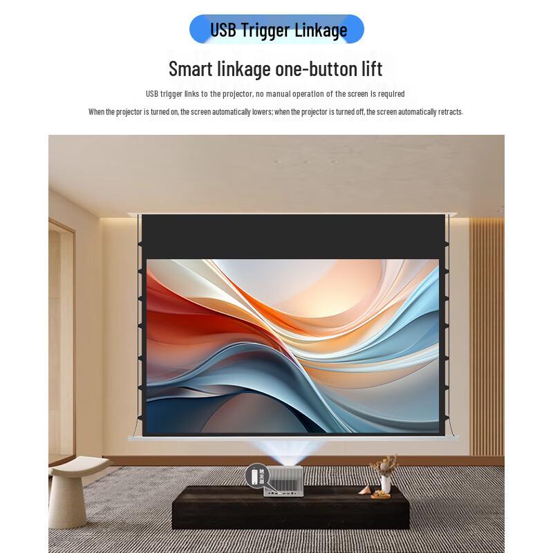 Gan Yi Embedded Ceiling Smart Projection Screen