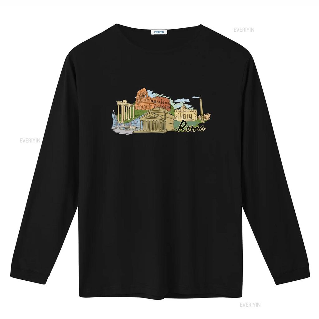 Rome Landmarks T Shirt Colosseum Roman Forum St Peter Basilica Pantheon Piazza Venezia Perfect for Travel Lovers vintage
