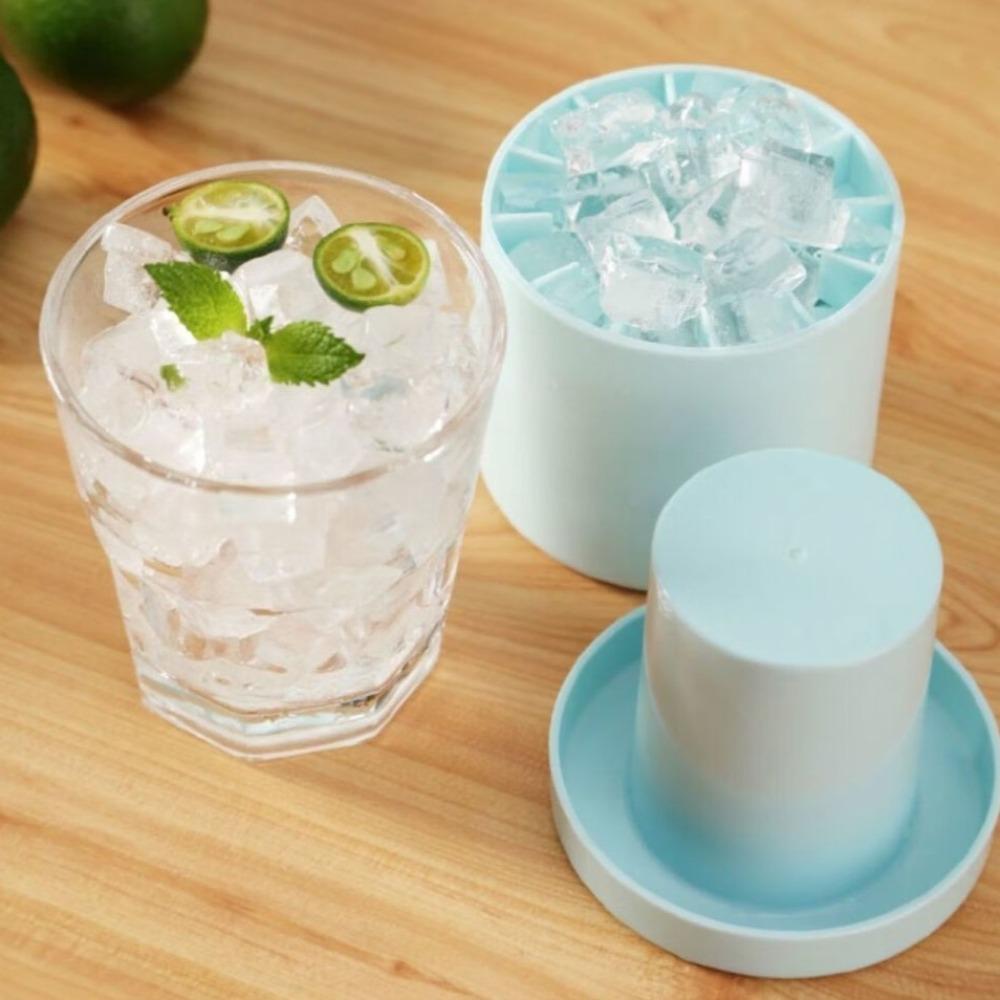 Press-Type Ice Cube Mold Silicone Ice Making Tools Portable Ice Bucket Mold  for Kitchen