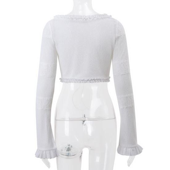 Женский сексуальный комплект из двух мини-юбок с низкой талией, многоуровневая юбка с оборками, короткий расклешенный топ с длинными рукавами и завязками, комплект для вечеринки и клуба