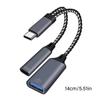 USB C Y-кабель OTG-адаптер USB C на USB OTG разветвитель Поддержка быстрой зарядки Высокоскоростная синхронизация данных Подключение клавиатур